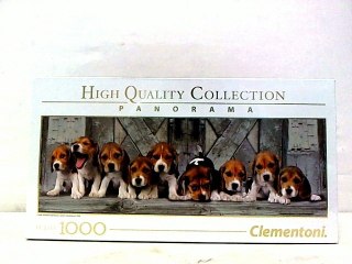 CLE.puzzle 1000 Panorama pieski Beagles 39435