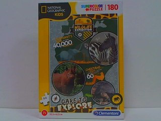 CLE.puzzle 180 NatGeogrKids Wildlife Expedit.29207