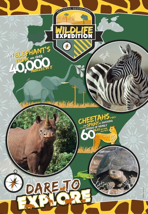 CLE.puzzle 180 NatGeogrKids Wildlife Expedit.29207