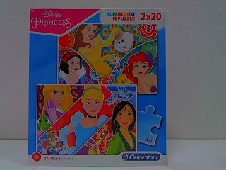 CLE.puzzle 2x20 Princess super kolor 24766