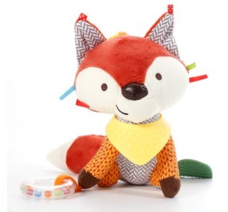 KX6527 Maskotka sensoryczna zawieszka do wózka lisek