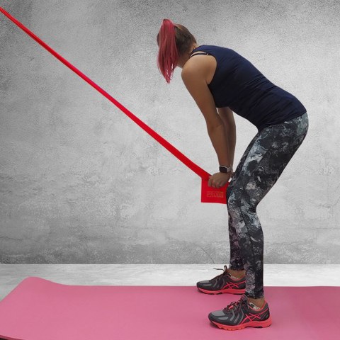 ND05_G1397 DK 2227 Guma Fitness Profit Long Heavy 200*15*0,55 cm czerwona DK 2227