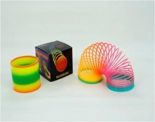 KX6327_2 Sprężynka magiczna tęczowa rozciągana okrągła