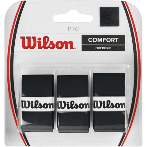 ND05_O1949 WRZ4014BK Owijka Wilson Pro Comfort Overgrip czarne 3 szt WRZ4014BK