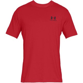 ND05_K8105-L 1326799-600 Koszulka męska Under Armour Sportstyle Left Chest SS czerwona 1326799 600 r.L