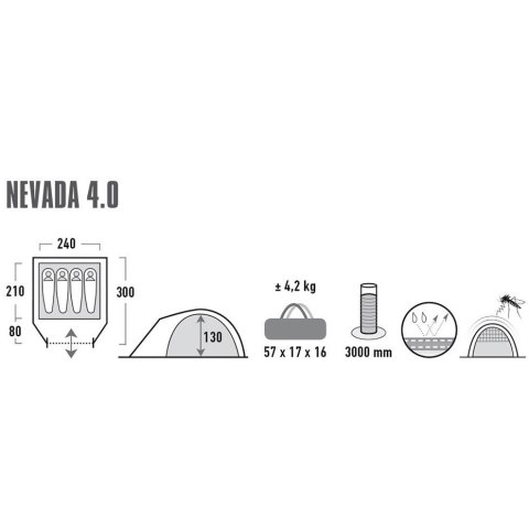 ND05_N0904 10204 Namiot High Peak Nevada 4 jasnoszary 10204