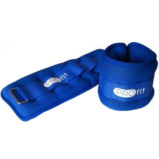 ND05_O0783 DK 3310 Obciążenia na ręce i nogi Profit Evolution 2x2kg niebieskie DK 3310