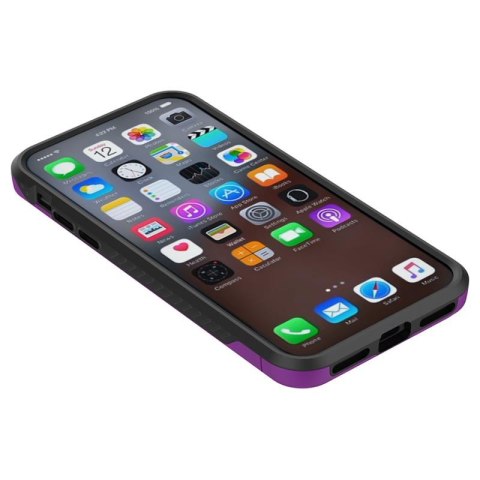 ND38_DLST-IPHX-PUBK Zizo Star Diamond Hybrid Cover - Etui iPhone X (Purple/Black)
