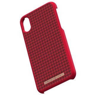 ND38_E20252 Nordic Elements Saeson Idun - Materiałowe etui iPhone Xs / X (Red)