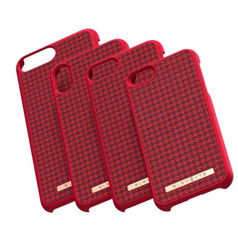 ND38_E20252 Nordic Elements Saeson Idun - Materiałowe etui iPhone Xs / X (Red)