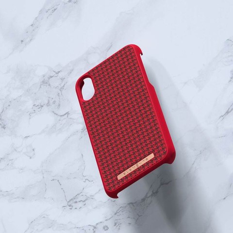 ND38_E20252 Nordic Elements Saeson Idun - Materiałowe etui iPhone Xs / X (Red)