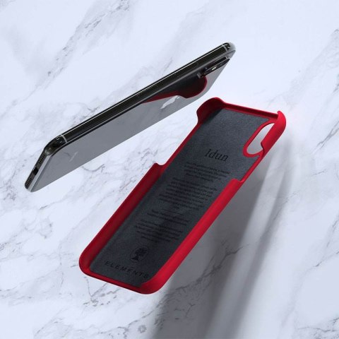 ND38_E20252 Nordic Elements Saeson Idun - Materiałowe etui iPhone Xs / X (Red)