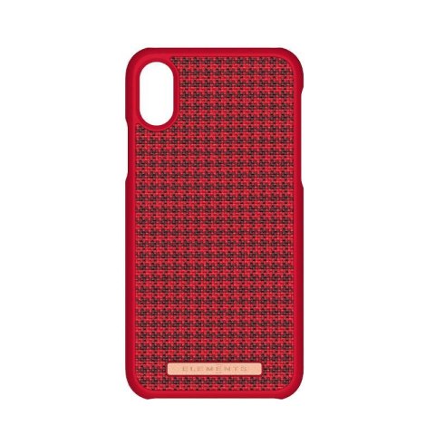 ND38_E20252 Nordic Elements Saeson Idun - Materiałowe etui iPhone Xs / X (Red)