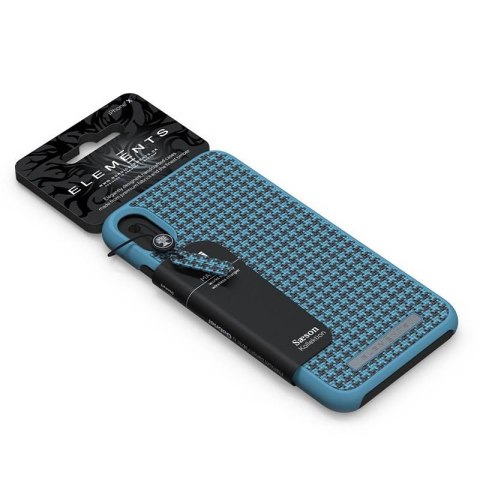 ND38_E20293 Nordic Elements Saeson Idun - Materiałowe etui iPhone XR (Petrol)