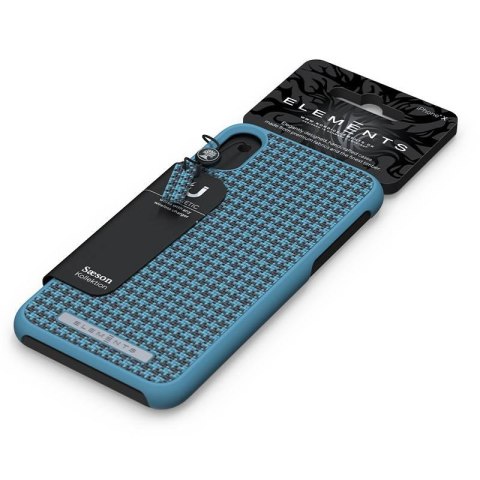 ND38_E20293 Nordic Elements Saeson Idun - Materiałowe etui iPhone XR (Petrol)