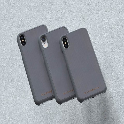 ND38_E20307 Nordic Elements Original Gefion - Drewniane etui iPhone Xs Max (Mid Grey)