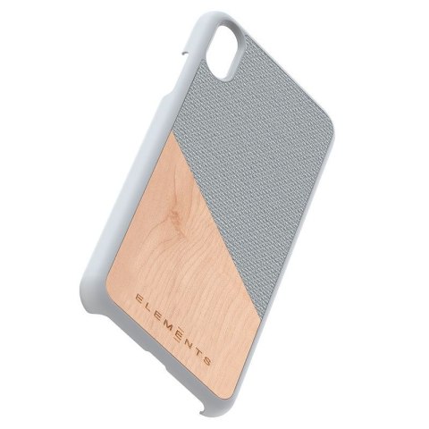 ND38_E20308 Nordic Elements Original Hel - Drewniane etui iPhone Xs Max (Light Grey)