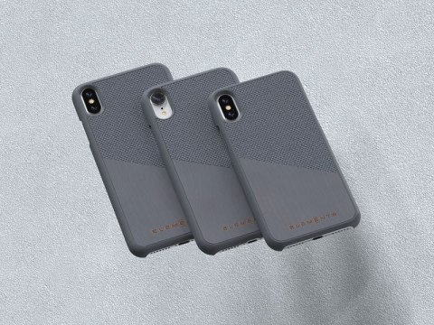 ND38_E20309 Nordic Elements Original Hel - Drewniane etui iPhone Xs Max (Mid Grey)