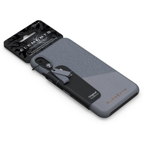 ND38_E20309 Nordic Elements Original Hel - Drewniane etui iPhone Xs Max (Mid Grey)