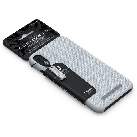 ND38_E20310 Nordic Elements Original Idun - Materiałowe etui iPhone Xs Max (Light Grey)