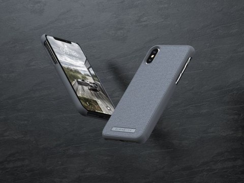 ND38_E20311 Nordic Elements Original Idun - Materiałowe etui iPhone Xs Max (Mid Grey)