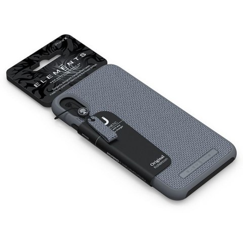 ND38_E20311 Nordic Elements Original Idun - Materiałowe etui iPhone Xs Max (Mid Grey)