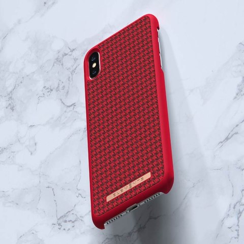 ND38_E20312 Nordic Elements Saeson Idun - Materiałowe etui iPhone Xs Max (Red)