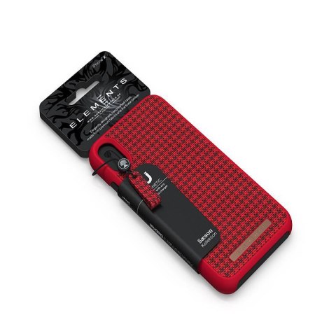 ND38_E20312 Nordic Elements Saeson Idun - Materiałowe etui iPhone Xs Max (Red)