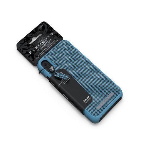 ND38_E20313 Nordic Elements Saeson Idun - Materiałowe etui iPhone Xs Max (Petrol)