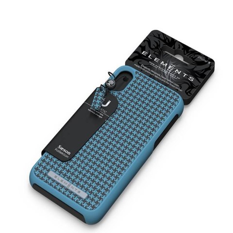 ND38_E20313 Nordic Elements Saeson Idun - Materiałowe etui iPhone Xs Max (Petrol)