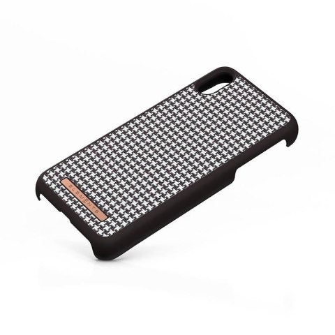 ND38_E20315 Nordic Elements Saeson Idun - Materiałowe etui iPhone Xs Max (Dark Brown)