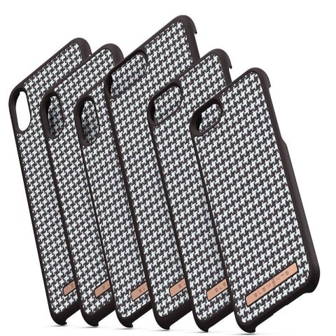 ND38_E20315 Nordic Elements Saeson Idun - Materiałowe etui iPhone Xs Max (Dark Brown)