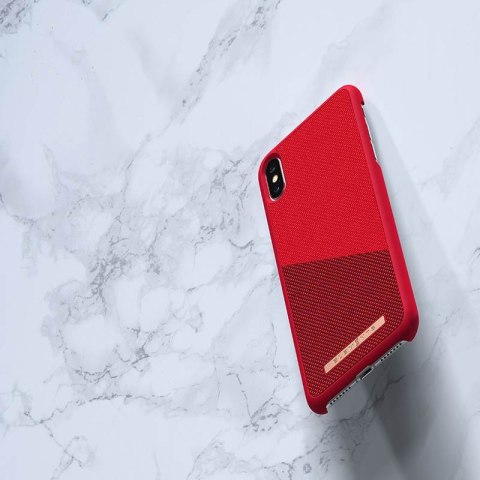 ND38_E20316 Nordic Elements Saeson Freja - Materiałowe etui iPhone Xs Max (Red)