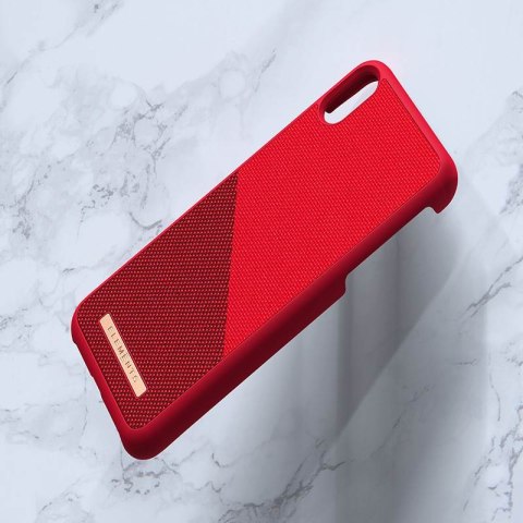 ND38_E20316 Nordic Elements Saeson Freja - Materiałowe etui iPhone Xs Max (Red)