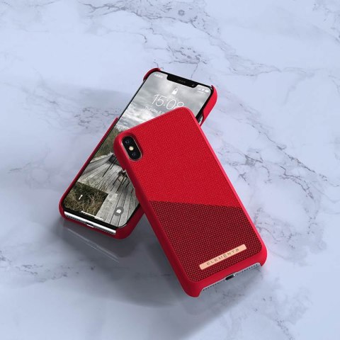 ND38_E20316 Nordic Elements Saeson Freja - Materiałowe etui iPhone Xs Max (Red)