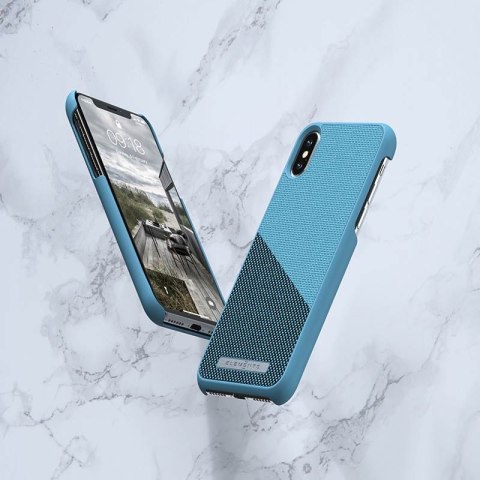 ND38_E20317 Nordic Elements Saeson Freja - Materiałowe etui iPhone Xs Max (Petrol)