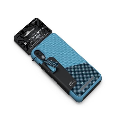 ND38_E20317 Nordic Elements Saeson Freja - Materiałowe etui iPhone Xs Max (Petrol)