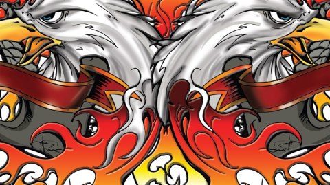 ND38_IMAC270009 Nexgen Skins - Zestaw skórek na obudowę z efektem 3D iMac 27 (Iron Eagle 3D)