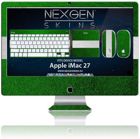 ND38_IMAC270026 Nexgen Skins - Zestaw skórek na obudowę z efektem 3D iMac 27 (On the Field 3D)