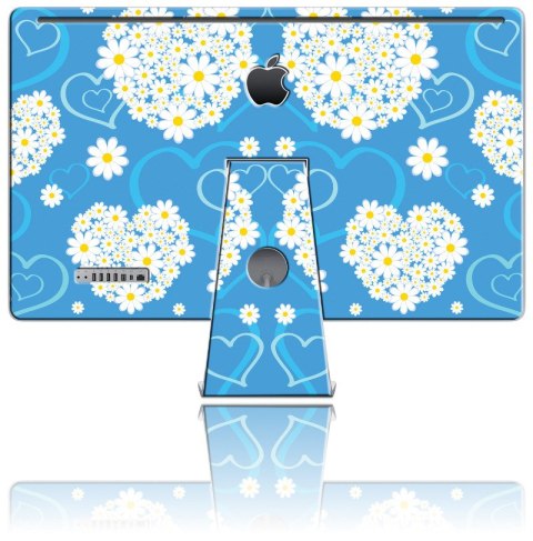 ND38_IMAC270030 Nexgen Skins - Zestaw skórek na obudowę z efektem 3D iMac 27 (Hearts and Daisies 3D)