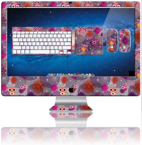 ND38_IMAC270032 Nexgen Skins - Zestaw skórek na obudowę z efektem 3D iMac 27 (Owlettes 3D)