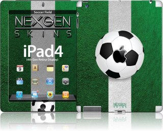ND38_IPAD40031 Nexgen Skins - Zestaw skórek na obudowę z efektem 3D iPad 2/3/4 (Soccer Field 3D)