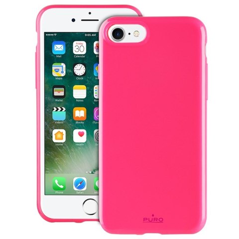 ND38_IPC747SUNNYKIT1PNK PURO Sunny Kit - Zestaw etui iPhone SE 2020 / 8 / 7 + składane okulary przeciwsłoneczne (różowy)