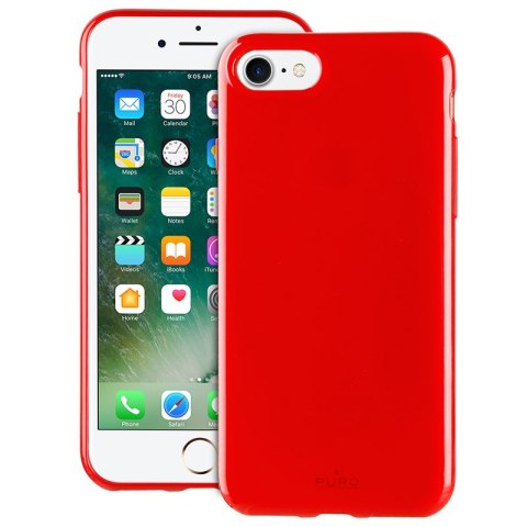 ND38_IPC747SUNNYKIT1RED PURO Sunny Kit - Zestaw etui iPhone SE 2020 / 8 / 7 + składane okulary przeciwsłoneczne (czerwony)