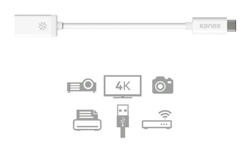 ND38_KU3CA107I Kanex przejściówka z USB-C na USB żeński (21 cm)
