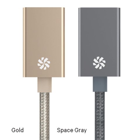ND38_KU3CAPV1-GD Kanex przejściówka DuraBraid Aluminium z USB-C na USB 3.0 typ A (Gold)
