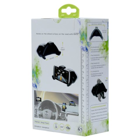 ND38_T5-19105 iGrip Universal Smart GripR Kit - Uniwersalny uchwyt samochodowy do smartfonów o szer. 50 - 75 mm / wys. 103 - 127
