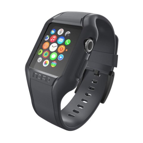 ND38_WBND-008-SMK Incipio NGP Strap - Elastyczny pasek do Apple Watch 38mm (przydymiony)