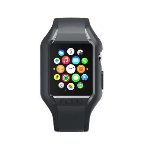 ND38_WBND-008-SMK Incipio NGP Strap - Elastyczny pasek do Apple Watch 38mm (przydymiony)