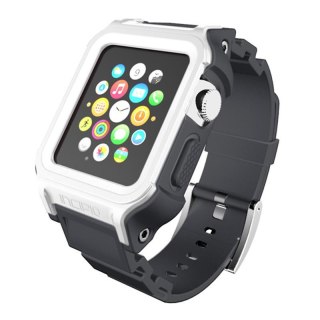 ND38_WBND-016-WHTGRY Incipio Octane Strap - Pancerny pasek do Apple Watch 38mm (biały/szary)